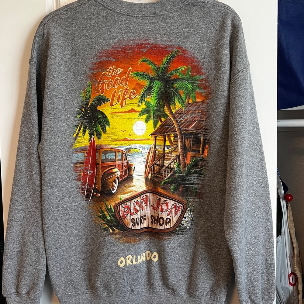 Ron Jon Orlando Long Sleeved Crewneck Size-Medium
